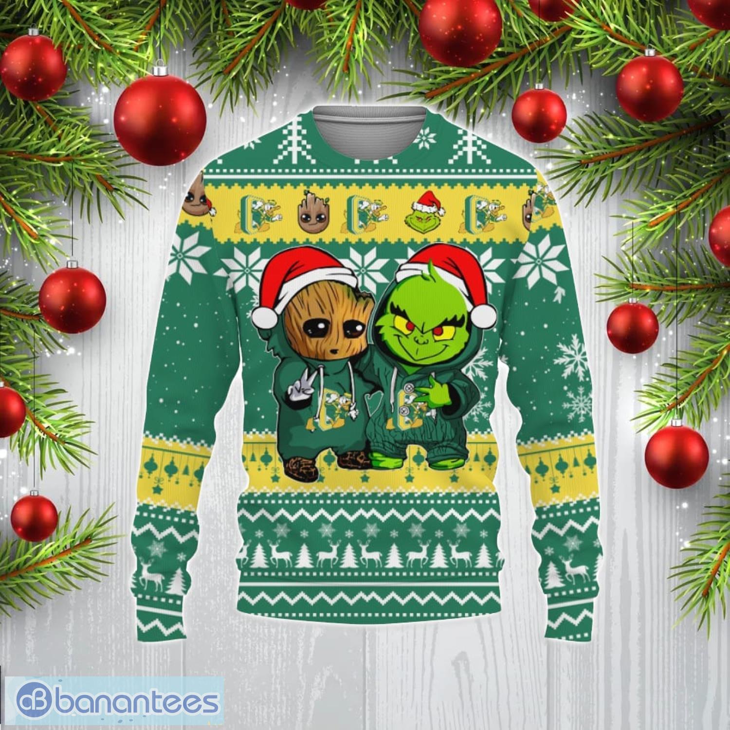 Philadelphia Eagles Baby Groot And Grinch Best Friends New Trends Christmas  Gift 3D Hoodie For Men And Women