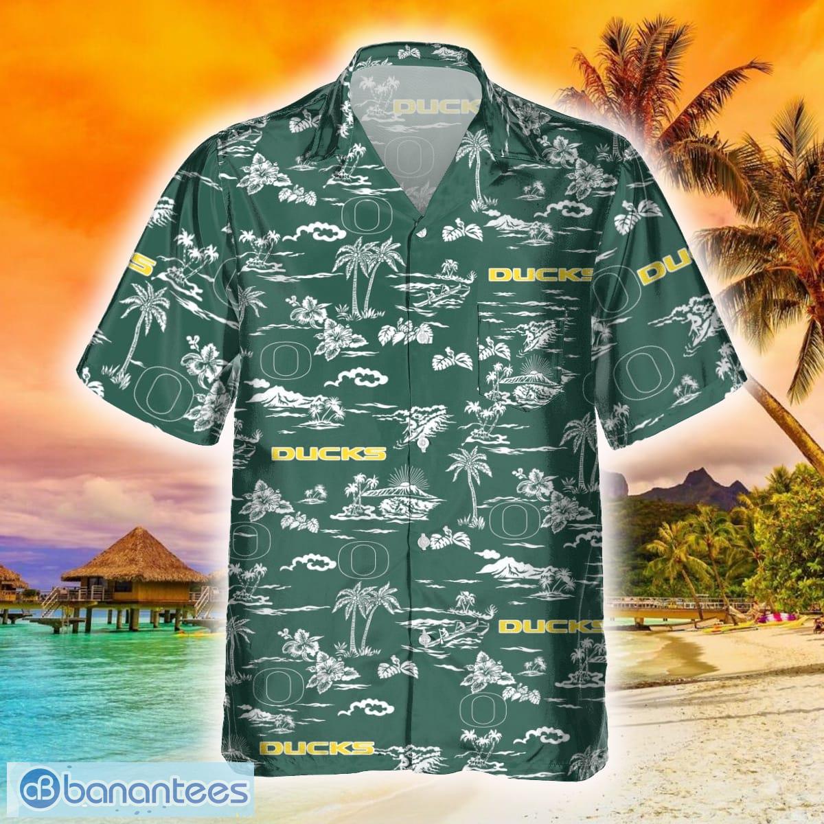 Oregon Ducks NCAA Custom Name Hawaiian Shirt For Beach Lover