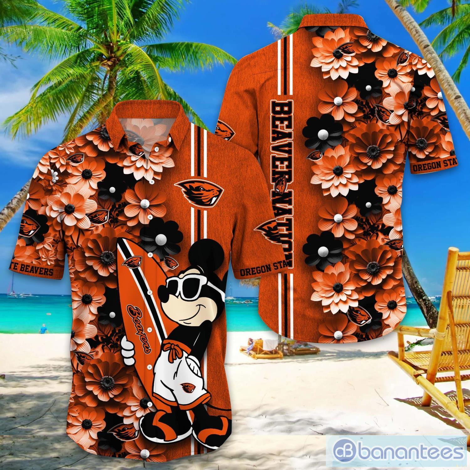 oregon state beavers hawaiian shirt mickey love surfing trending summer gift image Oregon State Beavers Hawaiian Shirt Mickey Love Surfing Trending Summer Gift Product Photo 1