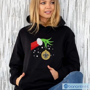p8WHxNN0 funny the grinch hand holding ornament new orleans saints christmas sweater shirt 4 300x300 image Funny The Grinch Hand Holding Ornament New Orleans Saints Christmas Sweater Shirt - Unisex Hoodie