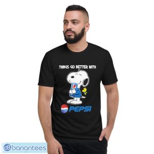 Snoopy and woodstock things go better with pepsi shirt - Short Sleeve T-Shirt