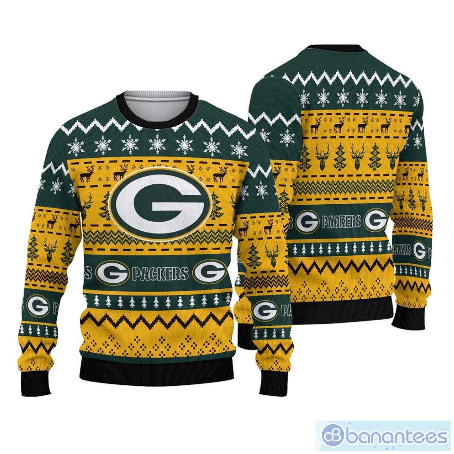 packers football ugly sweater christmas christmas gift for men and women party holiday image Packers Football Ugly Sweater Christmas Christmas Gift For Men And Women Party Holiday Product Photo 1