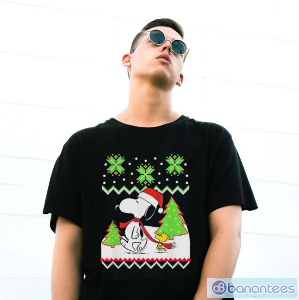 Peanuts santa Snoopy Snoopy Christmas shirt - G500 Gildan T-Shirt