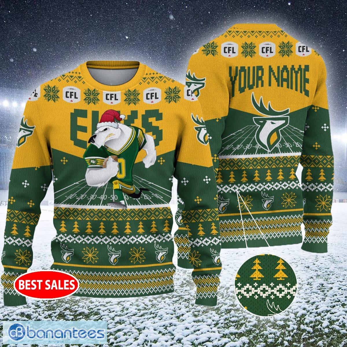 Edmonton Elks Football American Day Sport Teams Champion Ugly Christmas  Sweater Gift For Men And Women - Freedomdesign