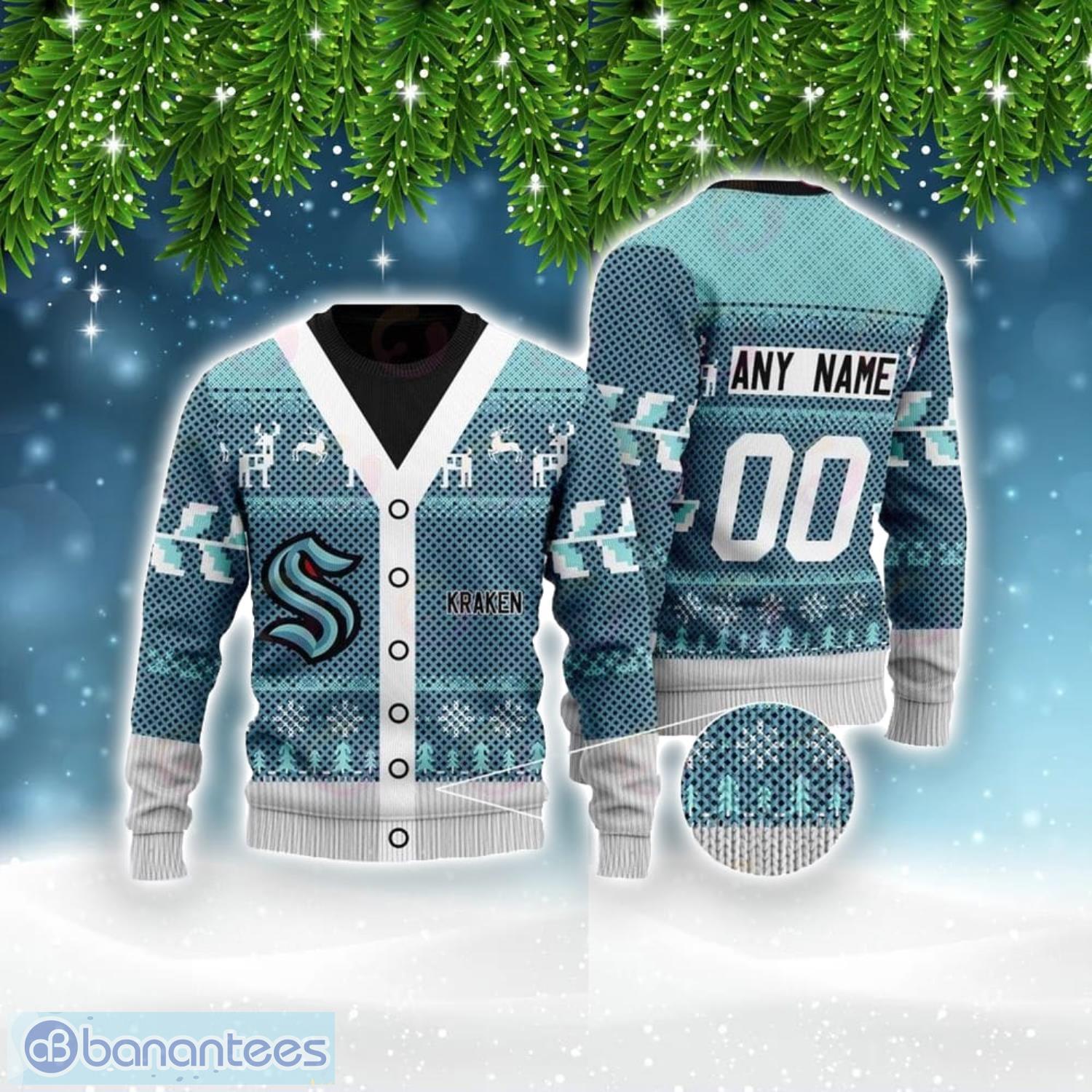 Kraken dye sublimated custom hockey jersey. You can customize with your  name and number!