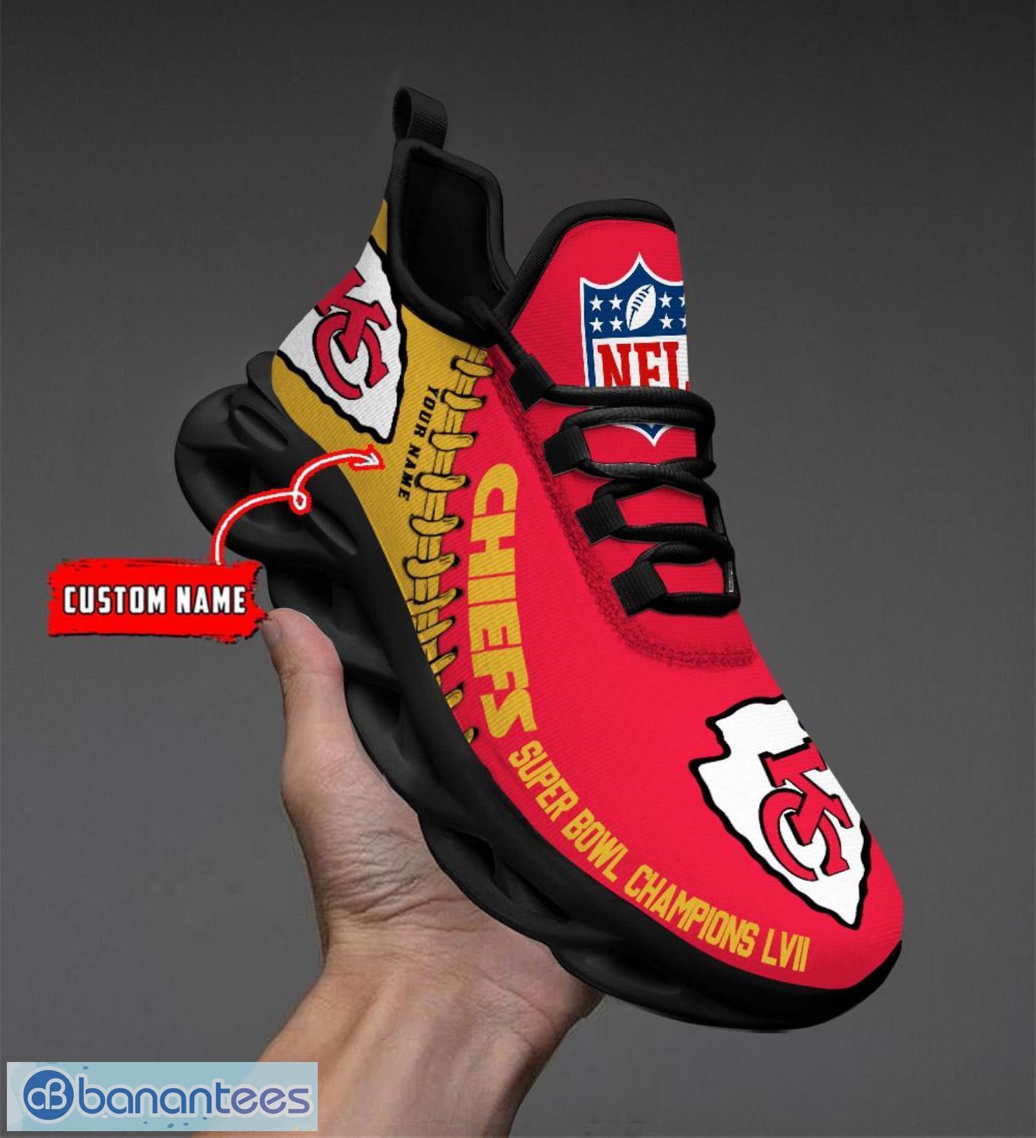 Los Angeles Rams NFL Super Bowl LVI Champions Custom Name Max Soul Sneakers  - Banantees