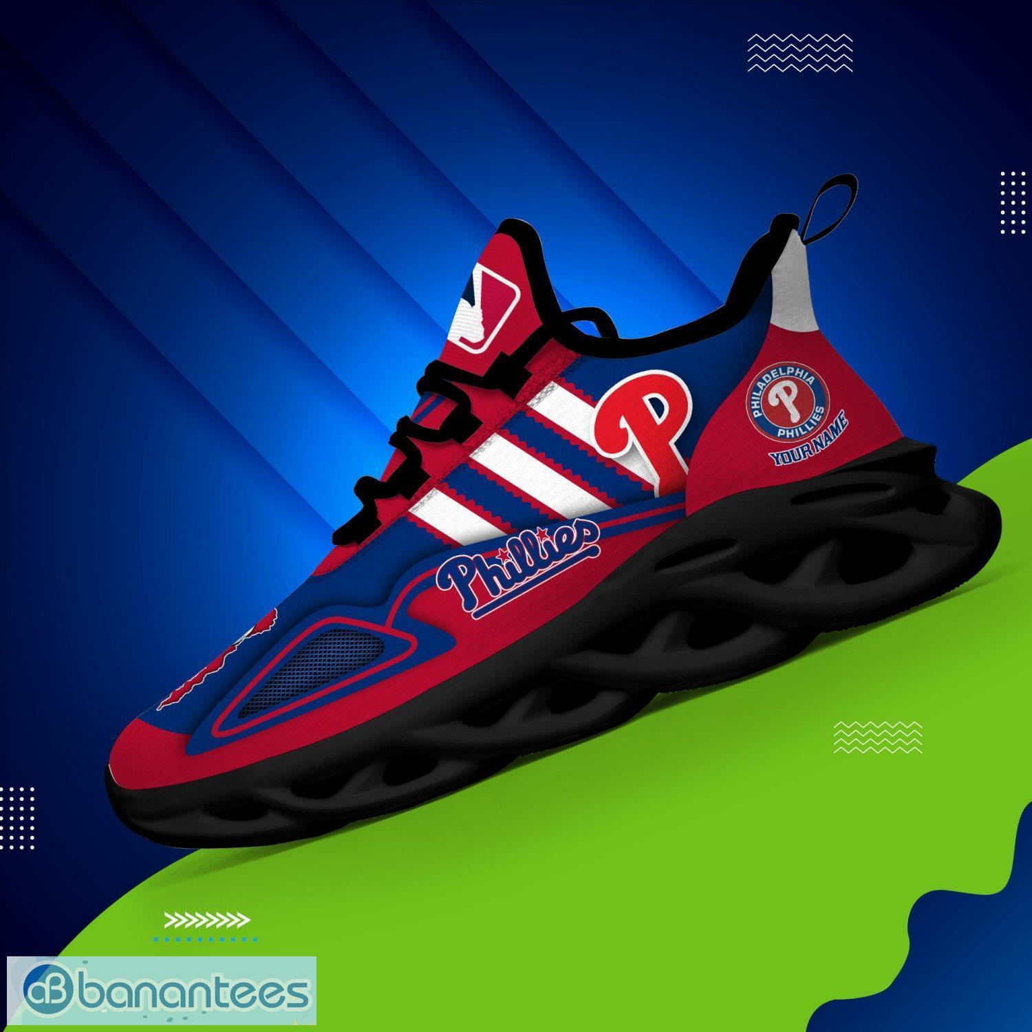 Philadelphia Phillies Logo Running Sneaker Max Soul Shoes In Red Gift For  Men And Women - Banantees