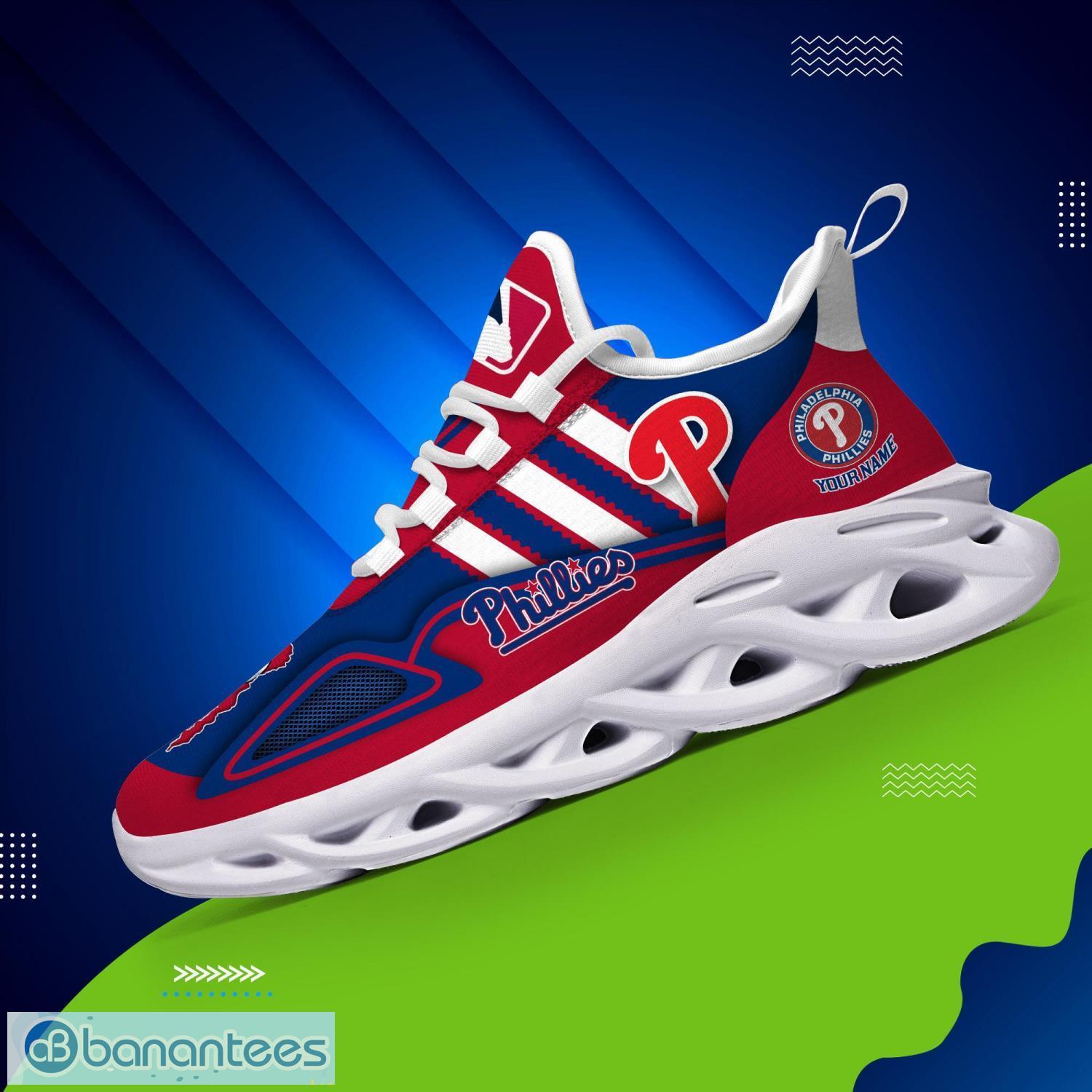 Philadelphia Phillies Logo Running Sneaker Max Soul Shoes In Red Gift For  Men And Women - Banantees