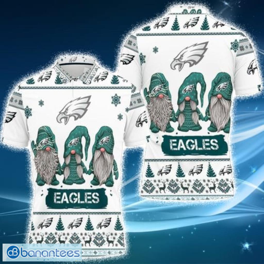 Official philadelphia eagles football gnomes christmas 2023 shirt