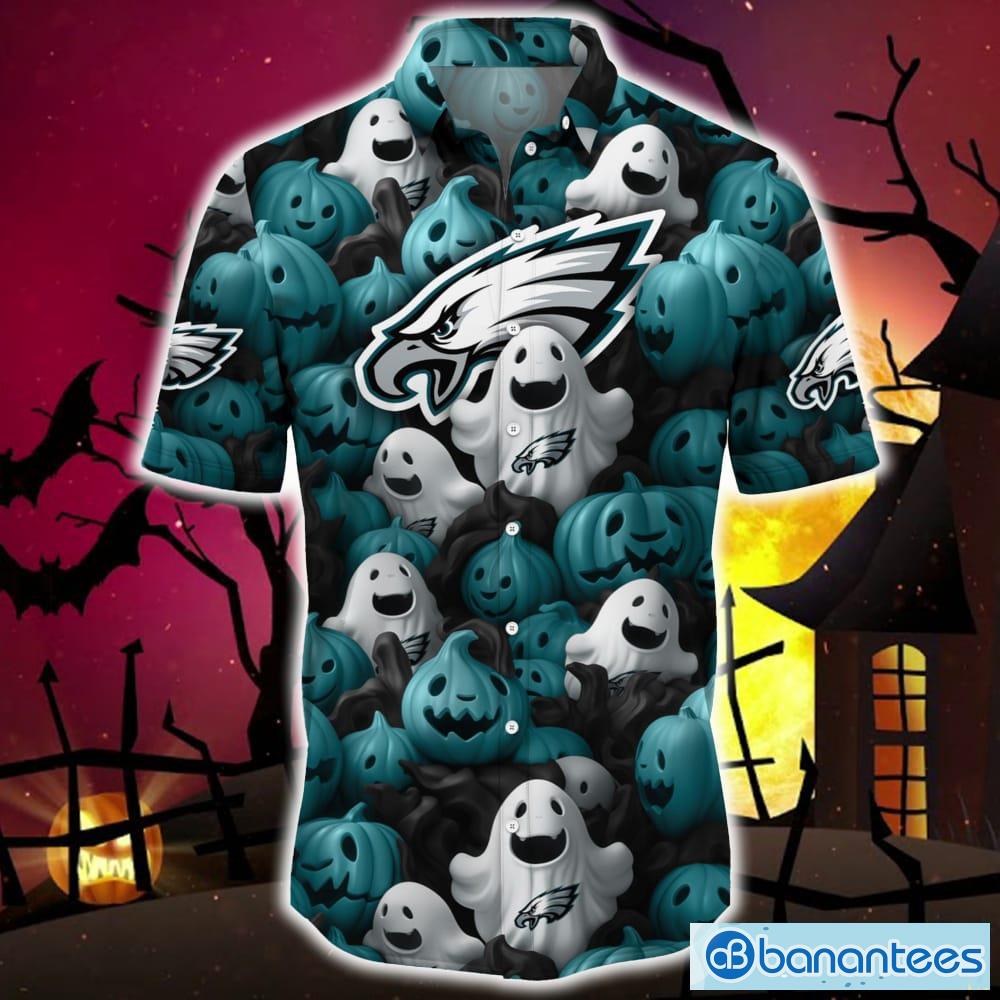 Philadelphia Eagles Halloween Trending Skull 3D Hawaiian Shirt For Fans  Gift Christmas Men And Women - Banantees