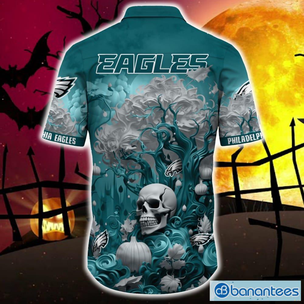 NFL Philadelphia Eagles Skull Art Design 3D Printed T-Shirt - The Clothes  You'll Ever Need