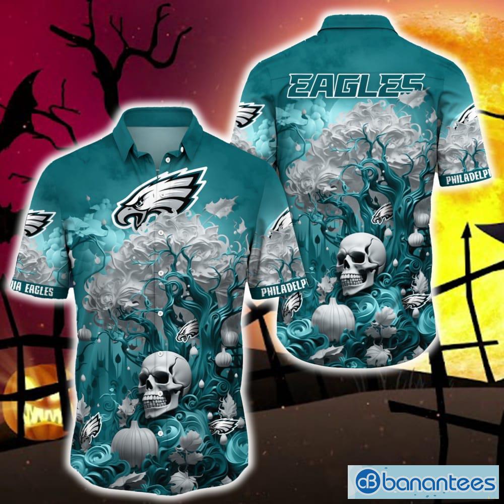 Philadelphia Eagles Skull 3D Hoodie Unique Eagles Gift - T-shirts Low Price