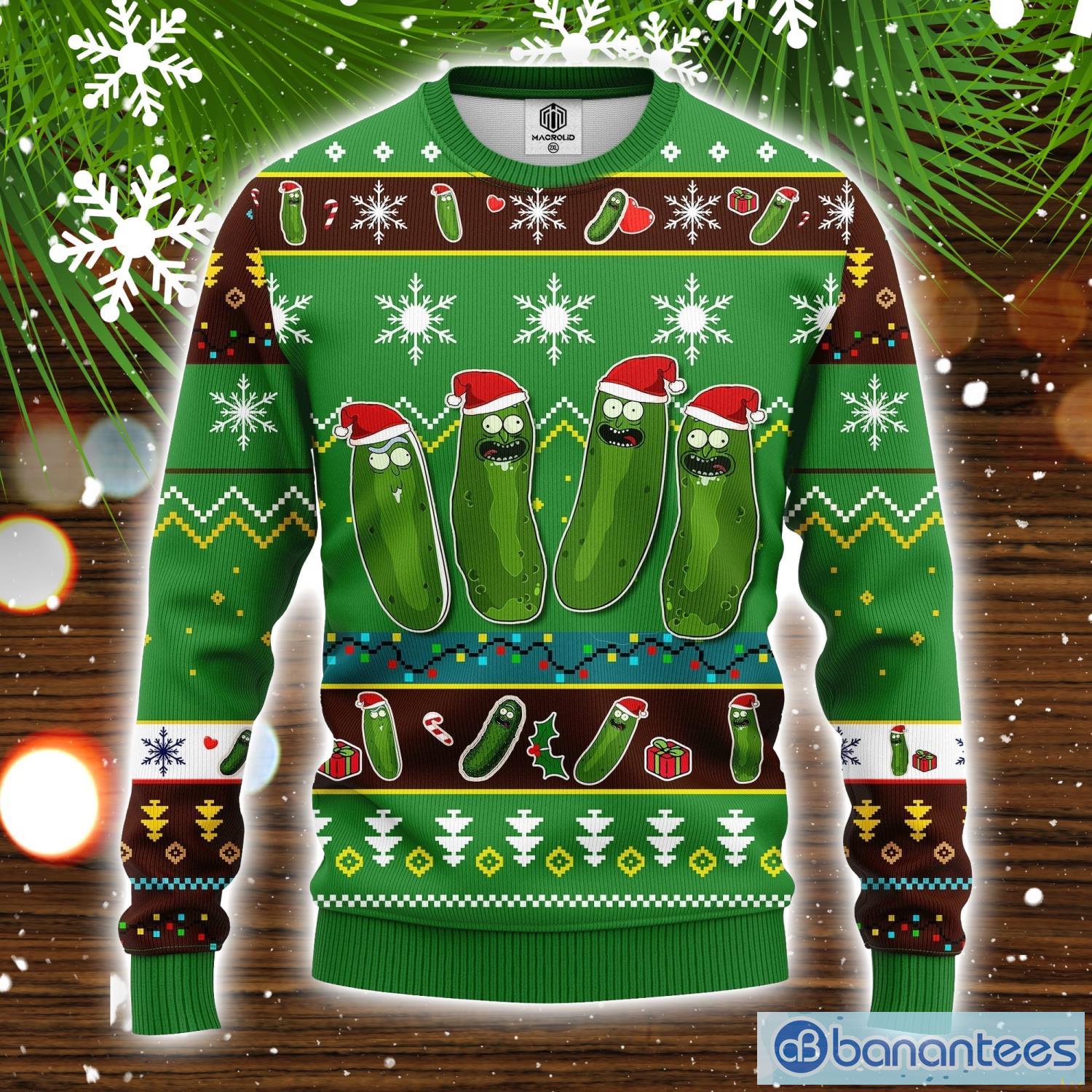 Pickle rick sweater outlet christmas