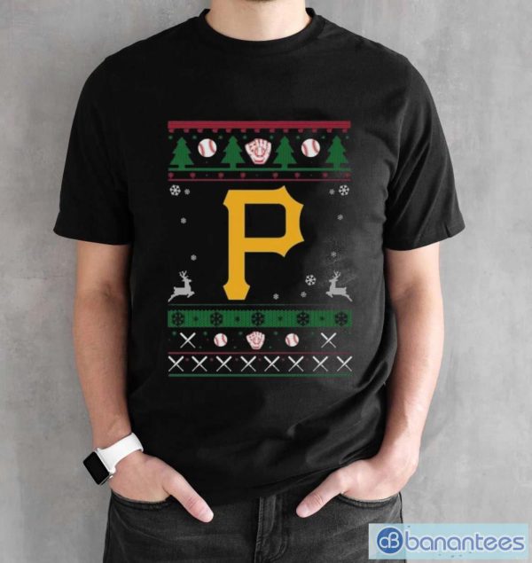 Pittsburgh Pirates Baseball Mlb Ugly Christmas 2023 Sweater - Black Unisex T-Shirt