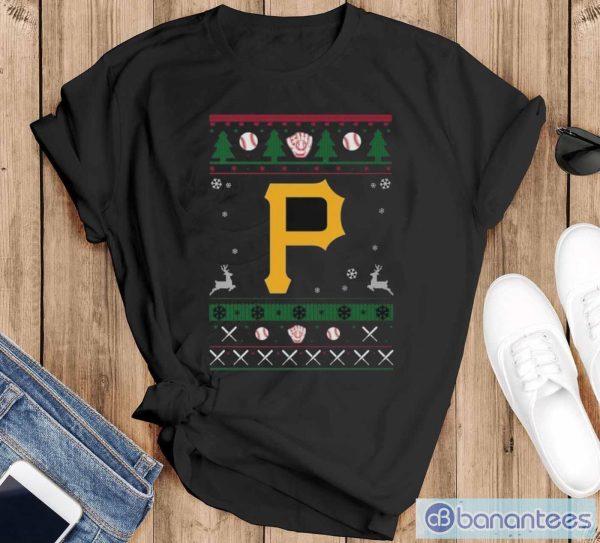 Pittsburgh Pirates Baseball Mlb Ugly Christmas 2023 Sweater - Black T-Shirt