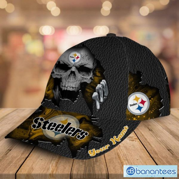 Personalized Pittsburgh Steelers Skeleton All Over Print 3D Classic Cap –