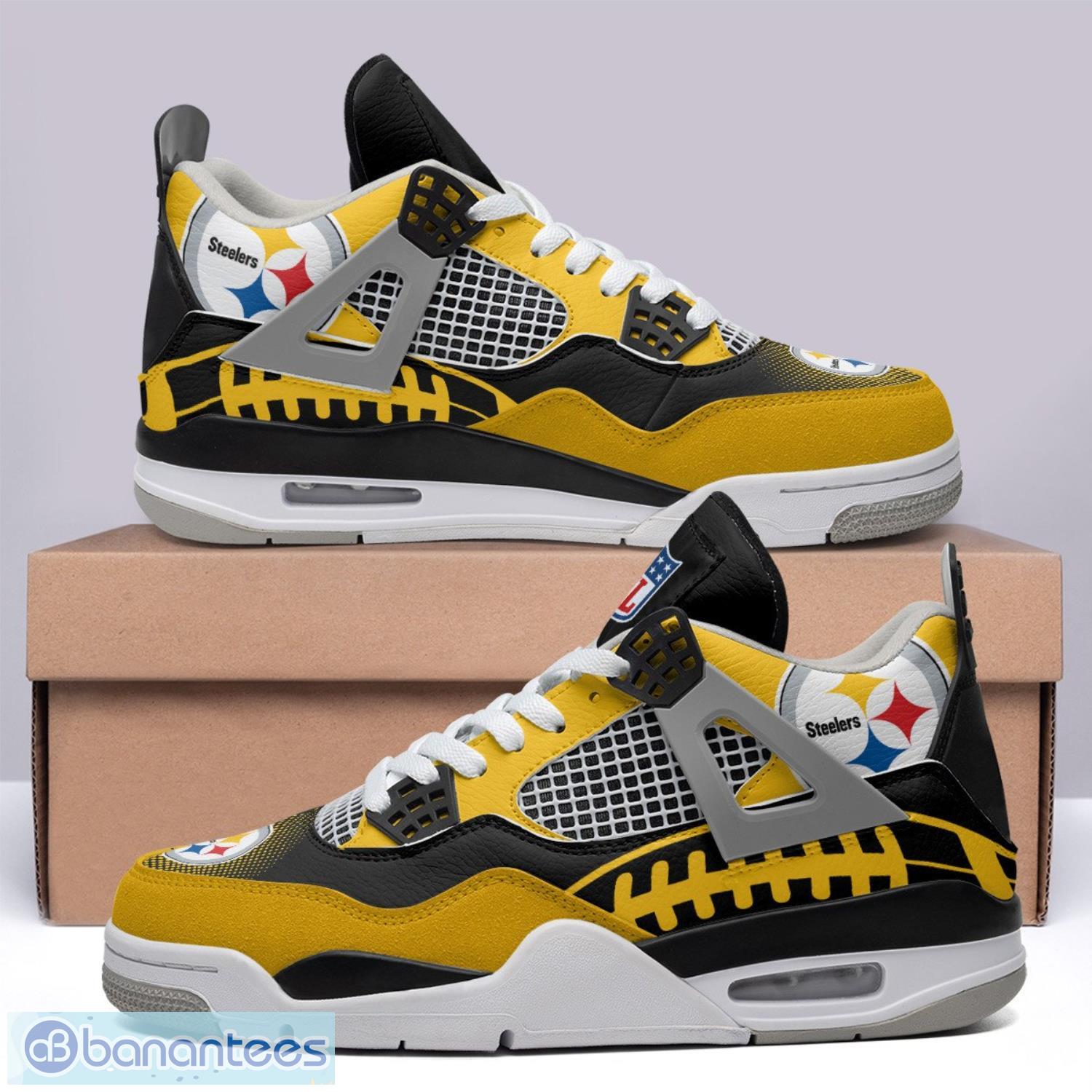 smog konsol mineral Pittsburgh Steelers Personalized Air Jordan 4 Sneakers Shoes Limited For  Fans - Banantees