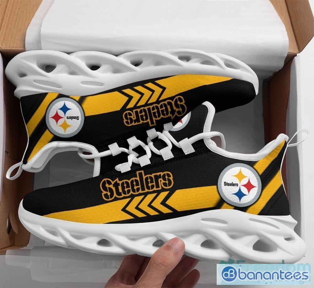 Pittsburgh Steelers NFL Max Soul Shoes Custom Name Running Shoes For Men  And Women - Banantees