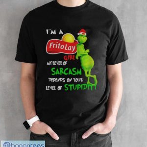 Premium grinch I’m a Frito Lay girl my level of sarcasm Christmas shirt - Black Unisex T-Shirt