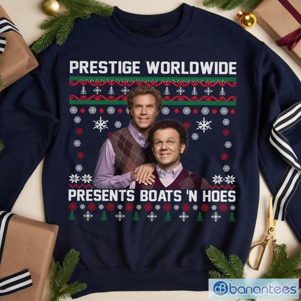 Prestige Worldwide Boats'N Hoes Ugly Christmas Shirt Product Photo 1