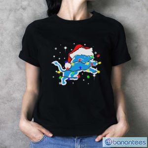 pspV2h0q detroit lions santa hat christmas light shirt 3 300x300 image Detroit Lions Santa Hat Christmas Light Shirt - Ladies T-Shirt