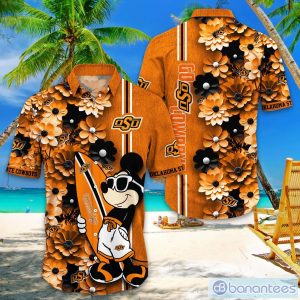 Oklahoma State Cowboys Hawaiian Shirt Mickey Love Surfing Trending Summer Gift Product Photo 1