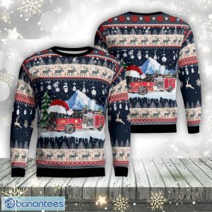 Farmington, Illinois, Farmington Fire Protection District Aop Ugly Sweater Family Gift Product Photo 1