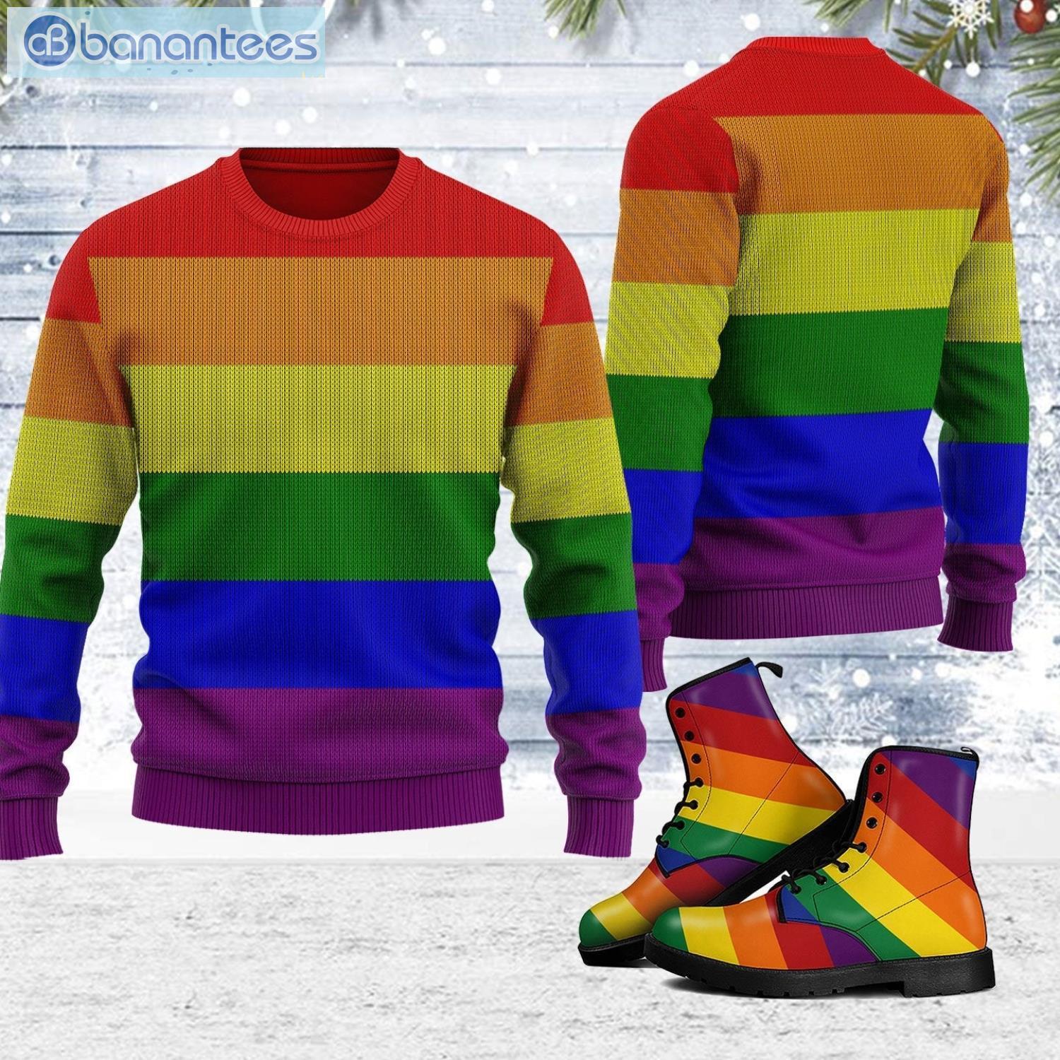 Rainbow hot sale ugly sweater