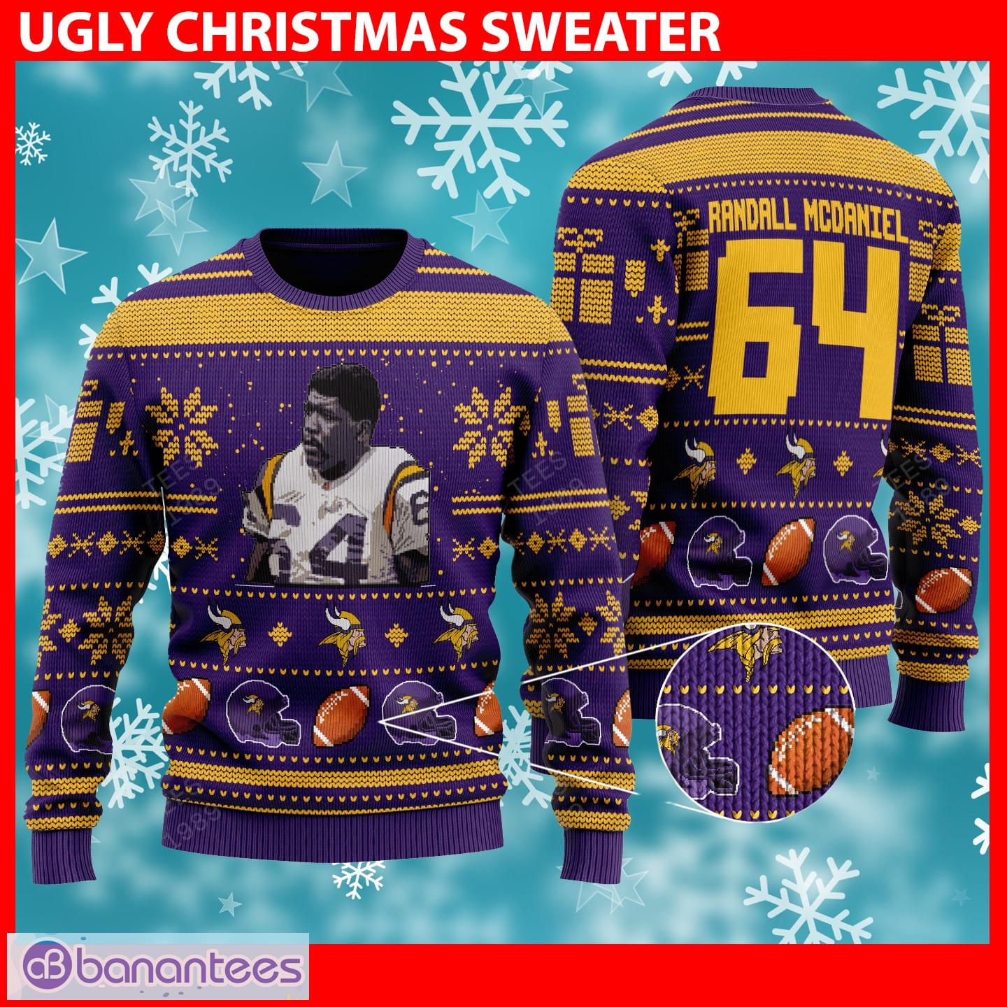 NFL Ugly Sweater XMAS Knit Pullover - Minnesota Vikings