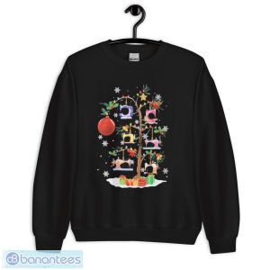 Sewing Machine Xmas Tree Merry Christmas Shirt - Unisex Crewneck Sweatshirt
