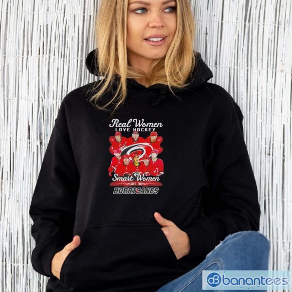 Real women love hockey smart women love the Carolina Hurricanes shirt - Unisex Hoodie