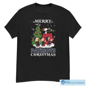 Merry Christmas New England Patriots Peanuts Ugly 2022 Shirt1 - G500 Men’s Classic T-Shirt