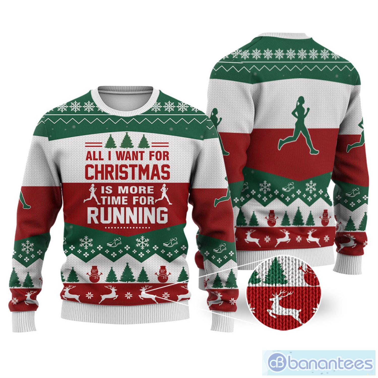 Running christmas sweater sale