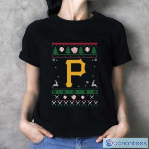 Pittsburgh Pirates Baseball Mlb Ugly Christmas 2023 Sweater - Ladies T-Shirt