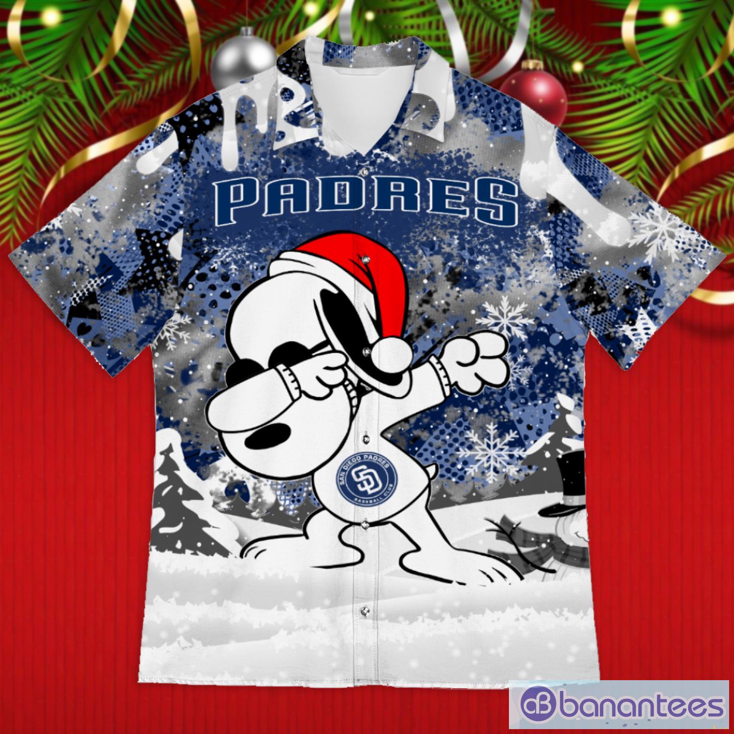 San Diego Padres Snoopy Dabbing The Peanuts 2023 Christmas Gift Hawaiian  Shirt - Banantees