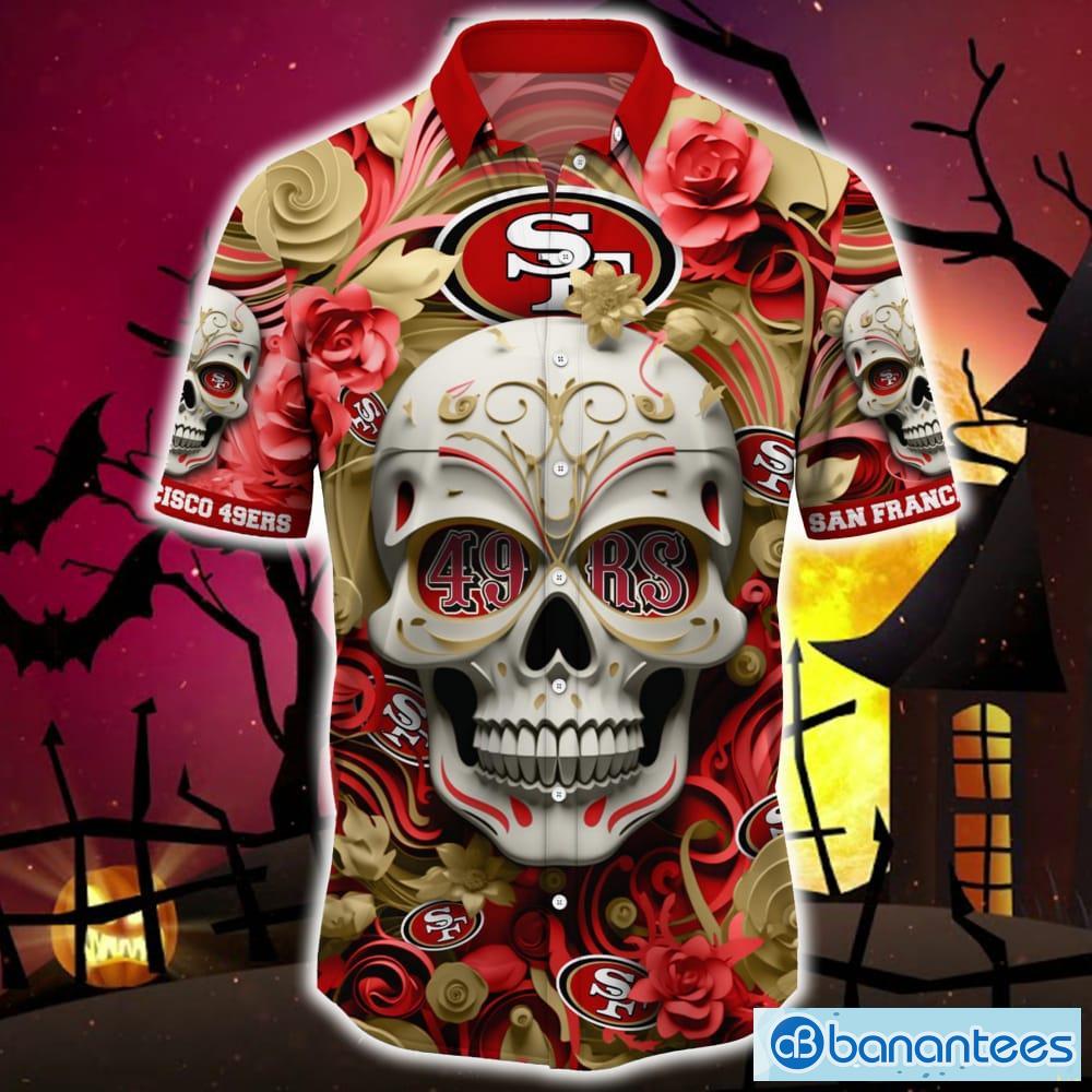 San Francisco 49ers NFL Custom Name Hawaiian Shirt Skull Trending For  Summer Vacation - Freedomdesign