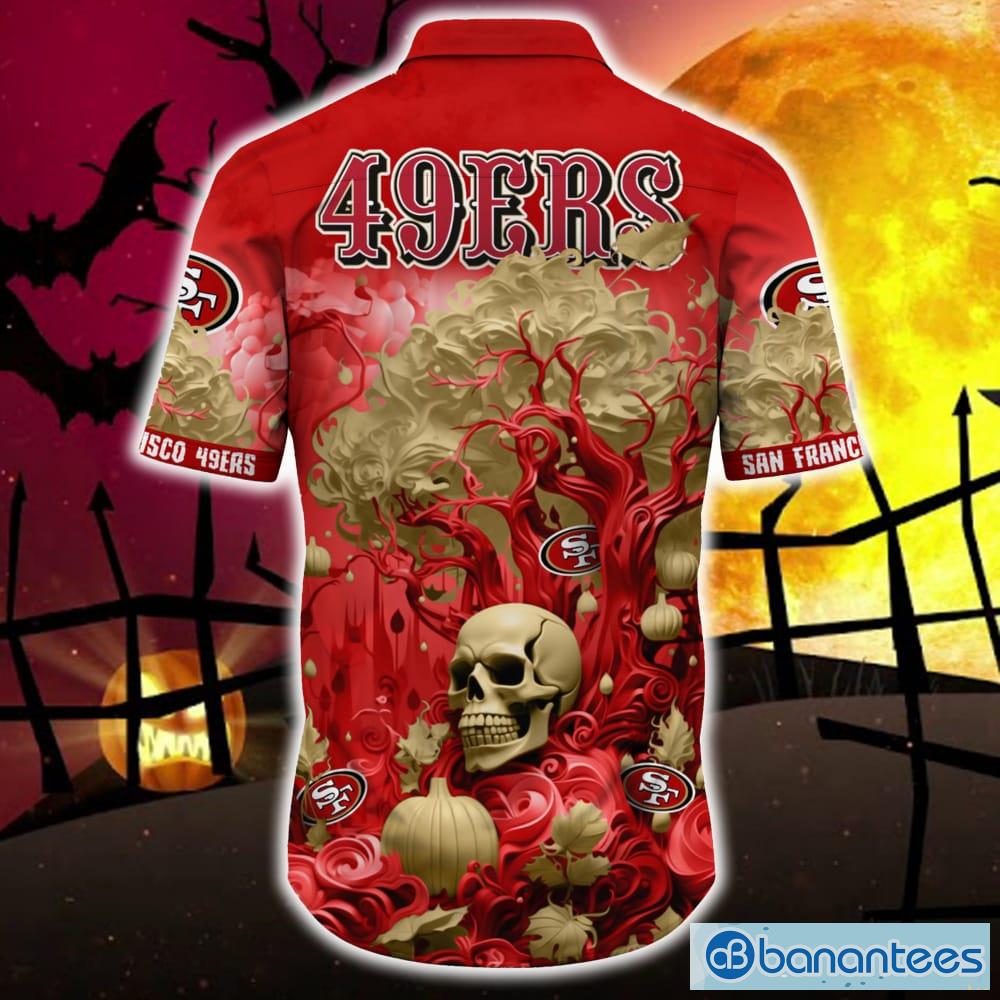 San Francisco 49ers Skull 3D Hoodie All Over Printed San Francisco 49ers  Gift Ideas For Him - T-shirts Low Price