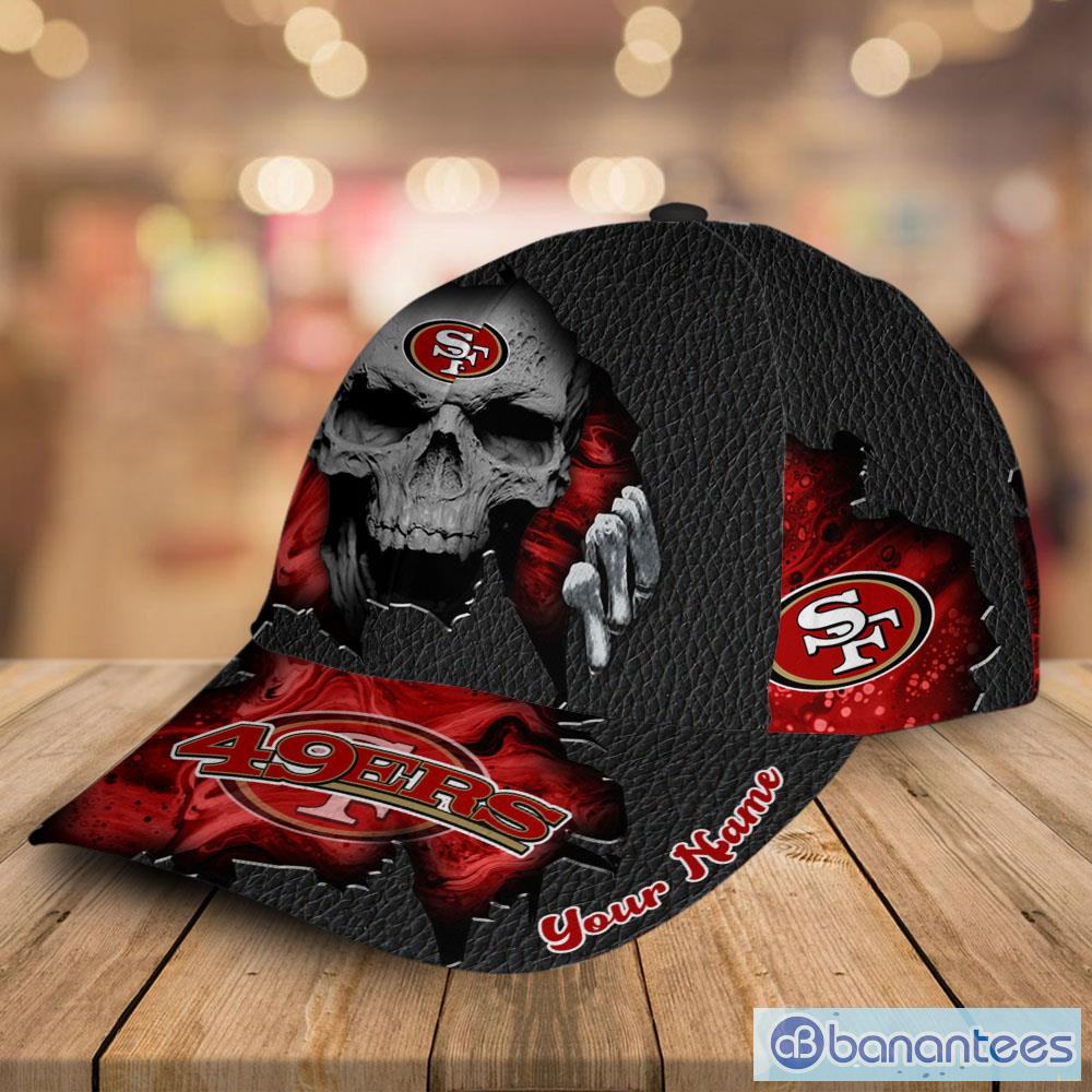 San Francisco 49ers NFL Skull Halloween Personalized Black 3D Hat Cap Mens  Summer Gift For Fans - Banantees