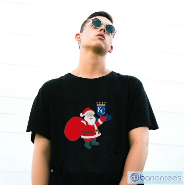 Santa Claus Kansas City Royals Mlb Christmas 2023 Shirt - G500 Gildan T-Shirt