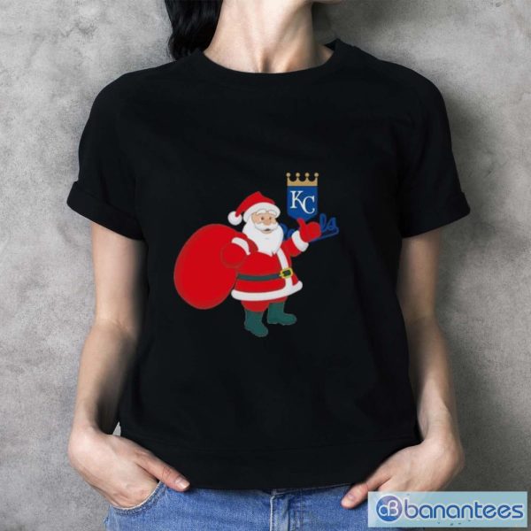 Santa Claus Kansas City Royals Mlb Christmas 2023 Shirt - Ladies T-Shirt