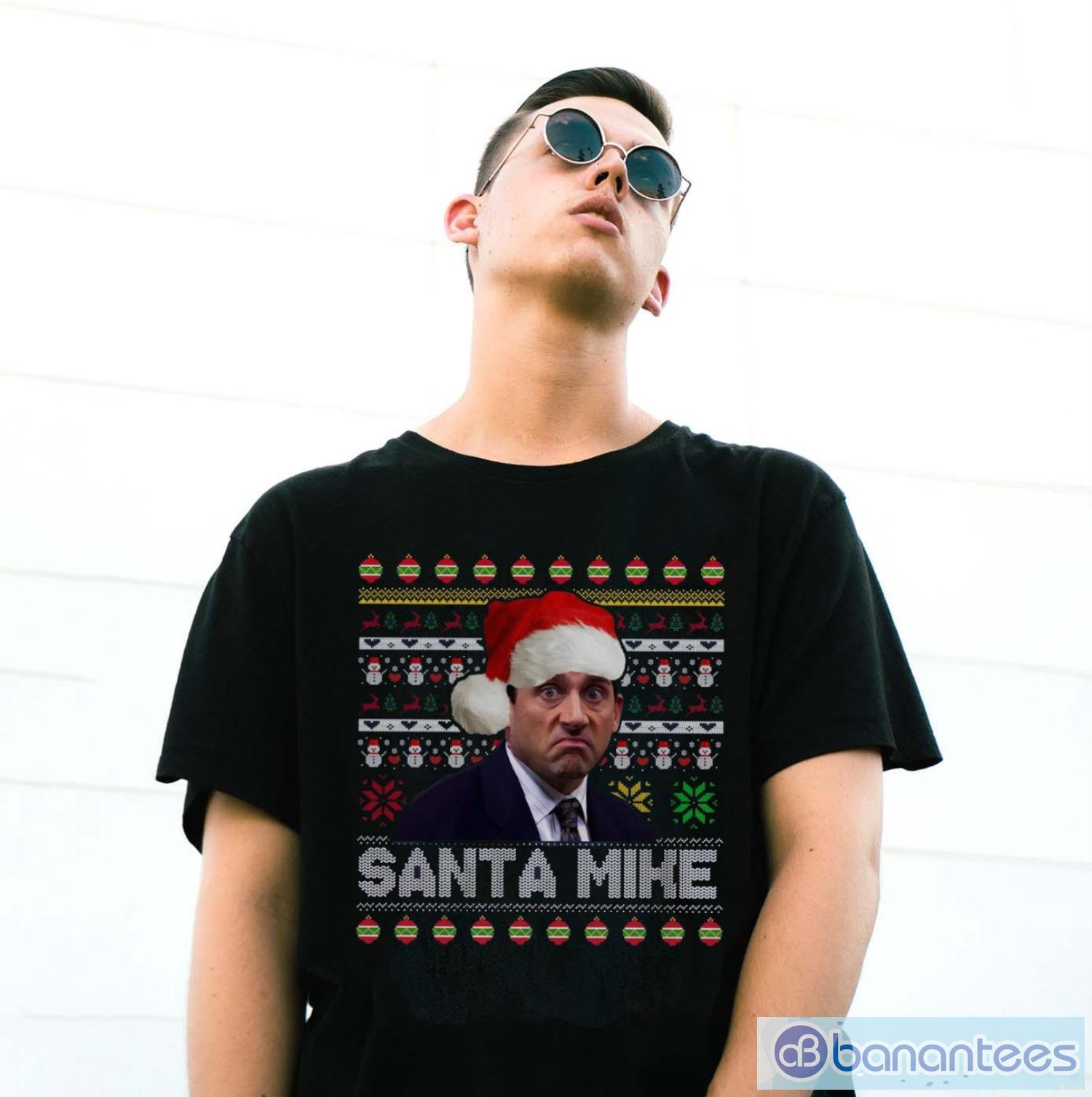 Santas Mike Christmas Movie T Shirt Michael Scott Office