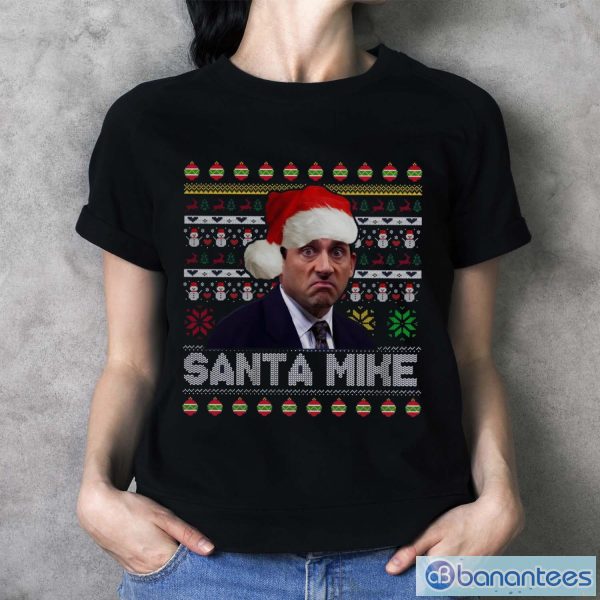 Santas Mike Christmas Movie T Shirt, Michael Scott Office Sweatshirt - Ladies T-Shirt