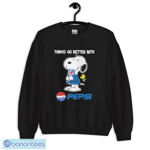 Snoopy and woodstock things go better with pepsi shirt - Unisex Crewneck Sweatshirt