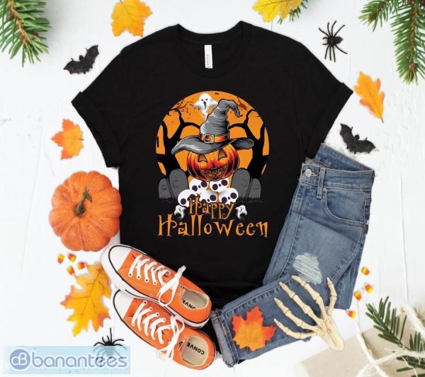 Scary Pumpkin Horror Skull Party Happy Halloween T-Shirt Sweatshirt Hoodie Unisex Halloween Party Gift Product Photo 1