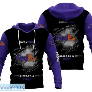 Scratch Pattern FedEx Logo Brand 3D Zip Hoodie Pullover Print For