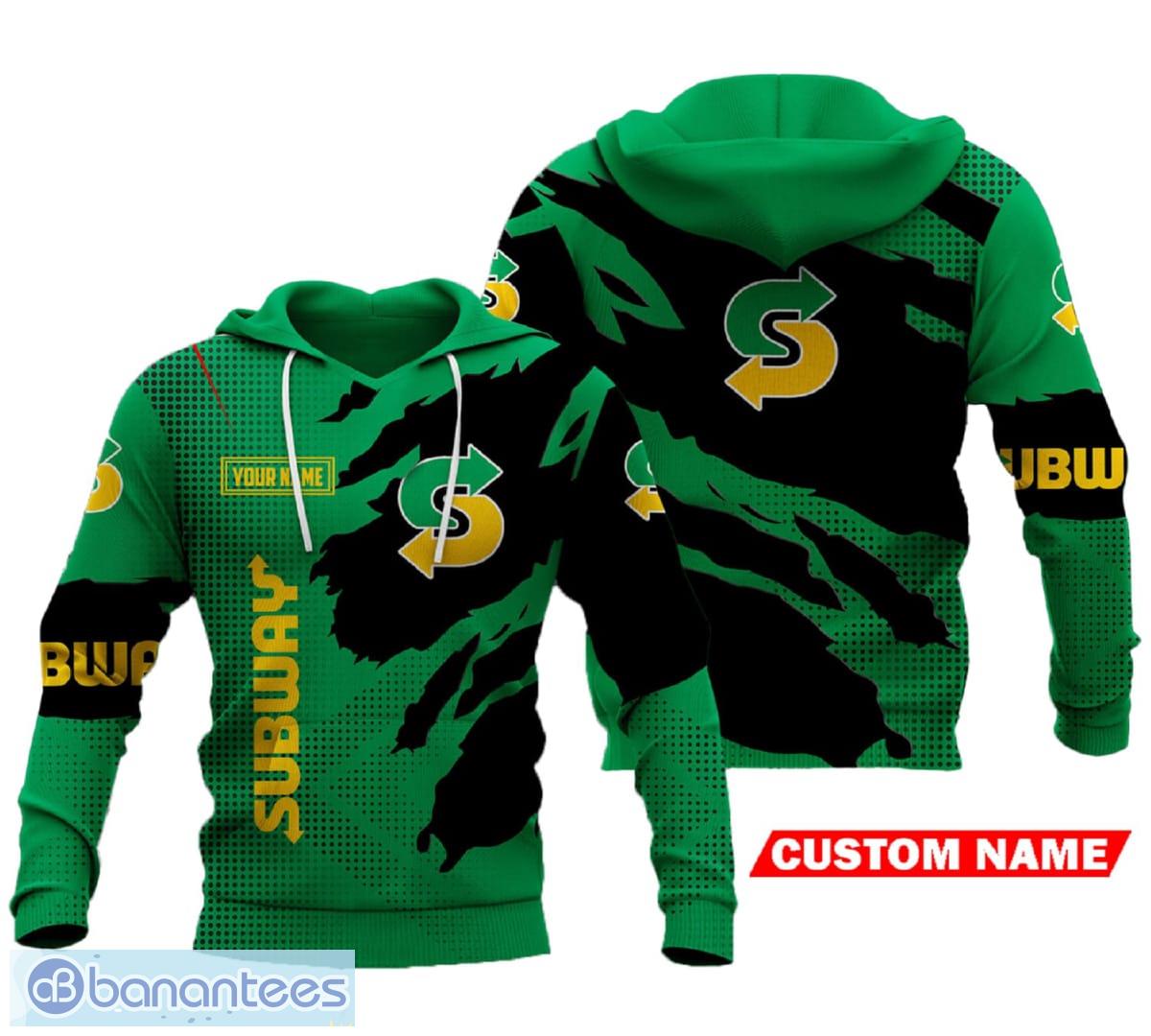 Custom Name 3D All Over Printed Subway 3D T-Shirt For Men And Women