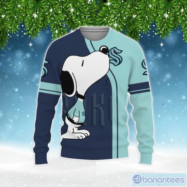 Seattle Kraken Shop Champion Teamwear 3D Sweater Christmas Holiday Gift Product Photo 1