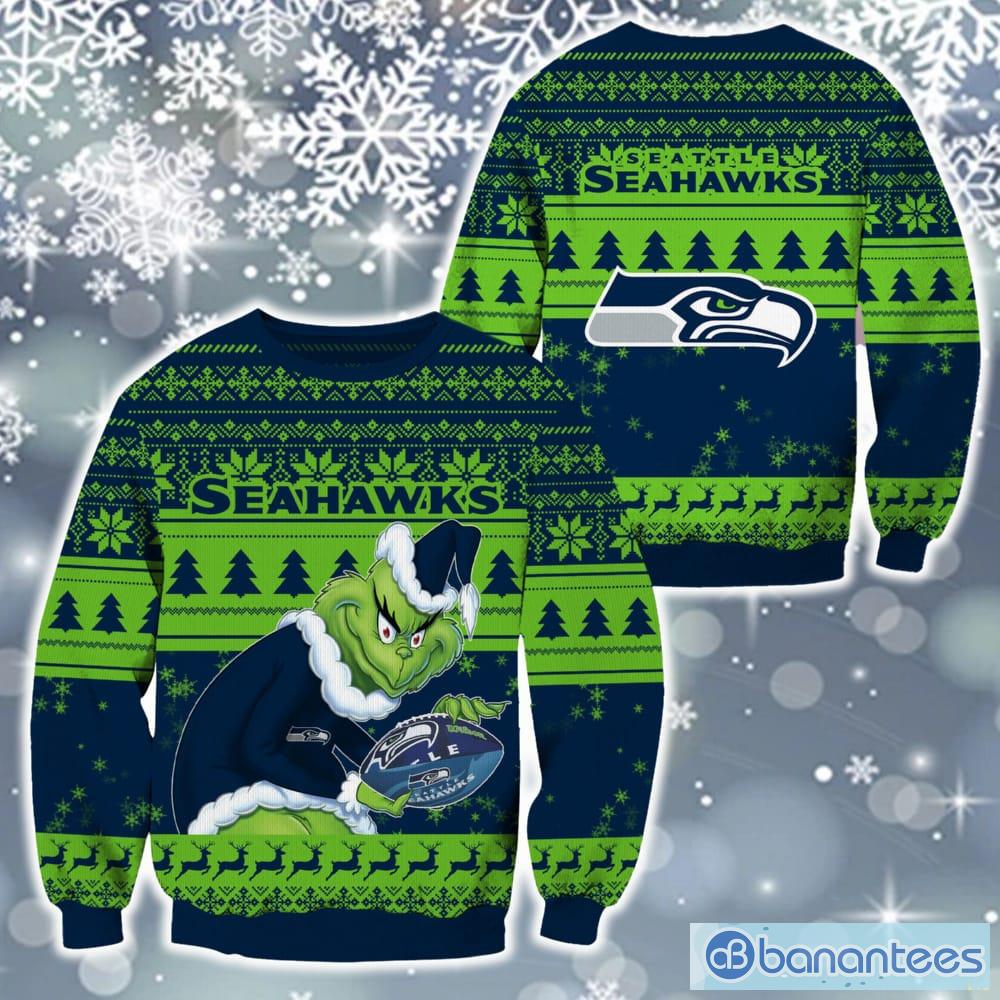 Seattle seahawks NFL Grinch Christmas Ugly Sweater Fans Gift Funny For Men And Women - Seattle seahawks NFL Grinch Christmas Ugly Sweater Fans Gift Funny For Men And Women