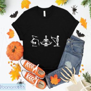 Skeleton Yoga Shirt Halloween Shirt For Men Women Girls Kids Gift T-Shirt Sweatshirt Hoodie Unisex Halloween Party Gift Product Photo 1