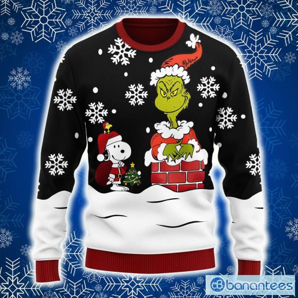 Snoopy And Grinch Ugly Sweater New AOP Gift For Men And Women Christmas - Snoopy And Grinch Ugly Sweater New AOP Gift For Men And Women Christmas
